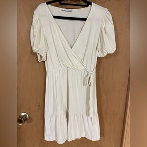 PULL&BEAR- wrapped style mini dress